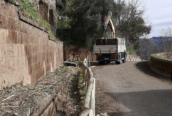 Partiti i lavori di riqualificazione dell'Anello della Rupe