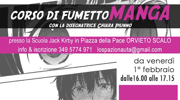 Alla Scuola di Fumetto "Jack Kirby" corso di manga con Chiara Piunno