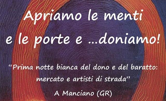 Nasce la prima "Notte bianca del dono e del baratto"