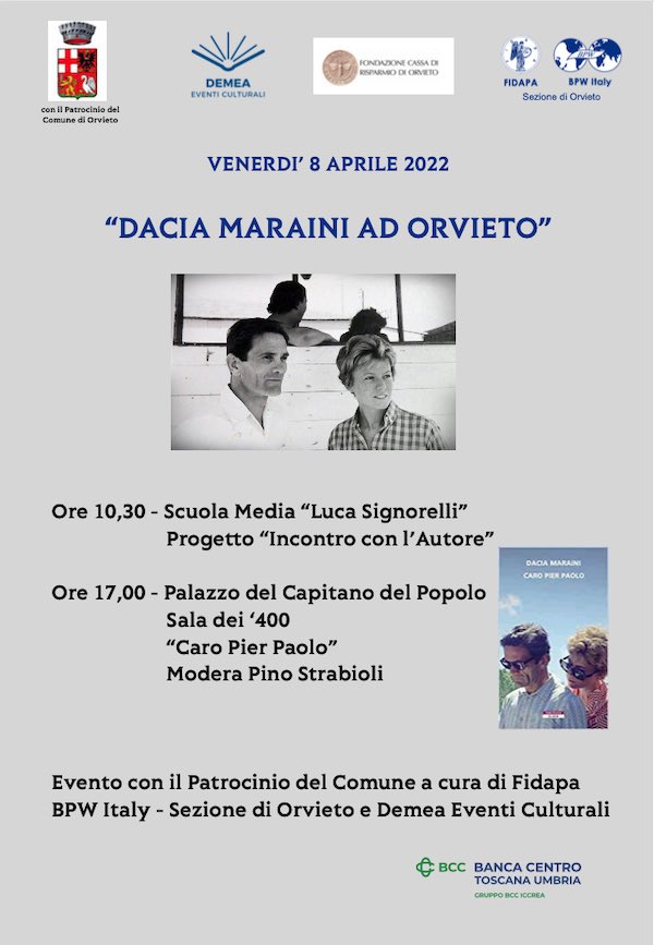 Perugia 13 febbraio: Vita mia, Dacia Maraini si racconta - Vivo Umbria