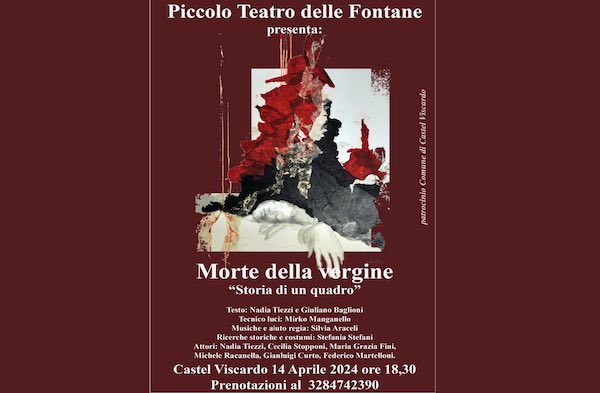 "Morte della Vergine, storia di un quadro" al Piccolo Teatro delle Fontane