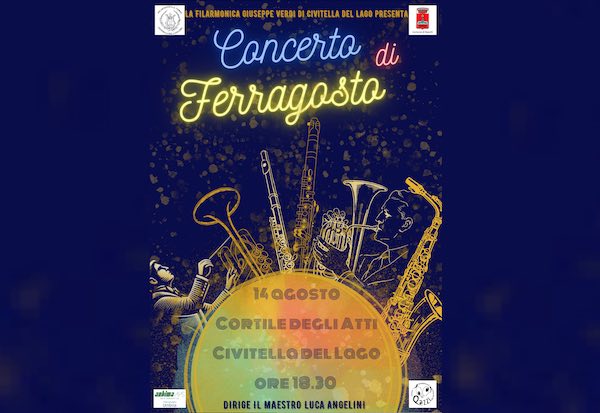 "Concerto di Ferragosto" della Filarmonica Verdi a Civitella del Lago