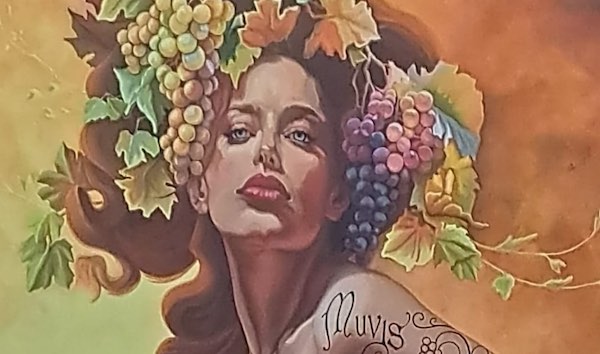 Il murales di "Divina" apre la 39esima Festa del Vino dei Colli del Tevere