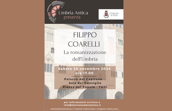 Aspettando "Umbria Antica", conferenza su "La romanizzazione dell'Umbria"