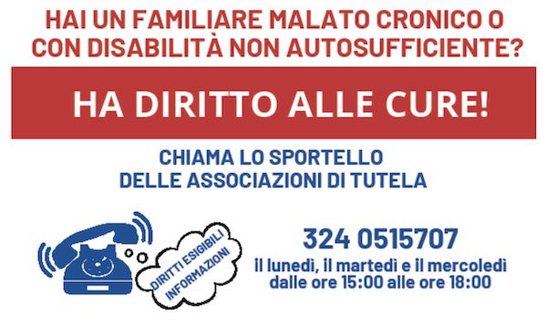 Alleanza per i diritti delle persone non autosufficienti, apre lo Sportello delle associazioni di tutela