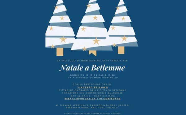 "Natale a Betlemme" con la partecipazione di Vincenzo Bellomo