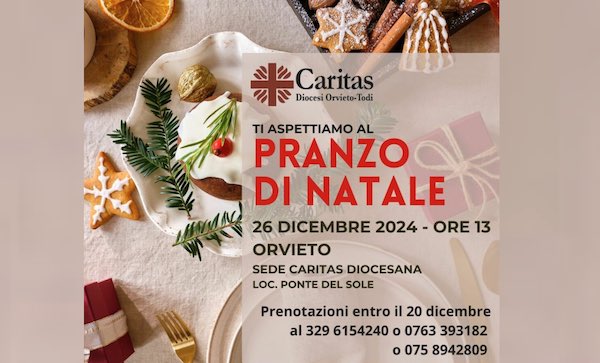 "Pranzo di Natale" a Ponte del Sole con la Caritas Diocesana