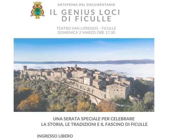 "Il Genius Loci di Ficulle", proiezione in anteprima del documentario sulla storia e le tradizioni del paese