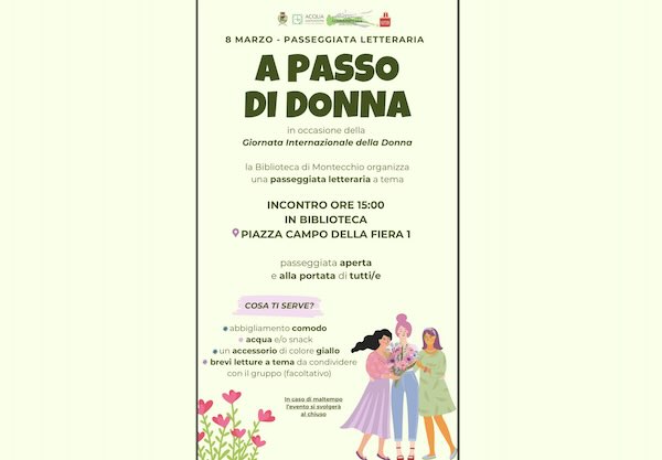 Passeggiata letteraria "A passo di donna" insieme alla Biblioteca